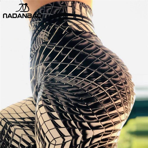 Women Leggings For Fitness Plaid 3D Printing Sportswear