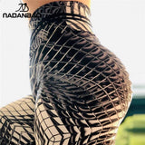 Women Leggings For Fitness Plaid 3D Printing Sportswear