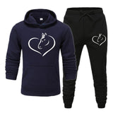 Woman Tracksuit with Hoodie Pants Sweatsuit Autumn